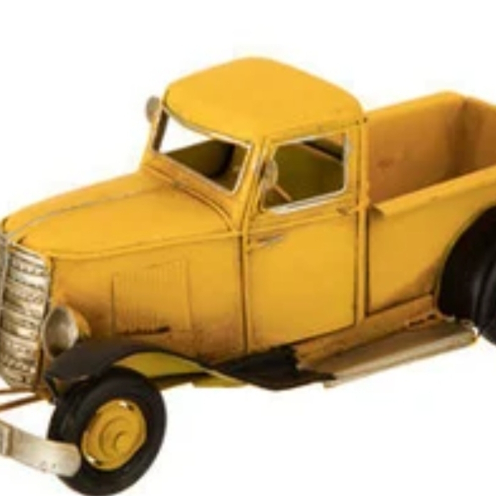 Yellow Vintage Toy Truck